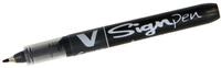 PILOT 134654 Faserschreiber V Sign Pen, schwarz, StrichSt&auml;rke: 0,6mm