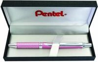 Pentel BL407P-BOX EnerGel Liquid-Gel-Roller Sterling mit matt-rose Geh&auml;use,