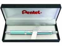 Pentel BL407LS-BOX EnerGel Liquid-Gel-Roller Sterling mit matt-eisblaues...