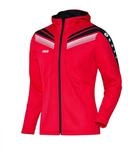 JAKO Damen Kapuzenjacke Pro, Rot/Schwarz/Wei&szlig;, 34, 54455