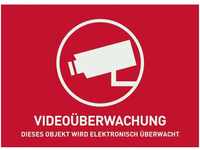 ABUS Warnaufkleber AU1320 Videoüberwachung ohne Logo 148 x 105 mm reflektierend