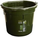 Kerbl Futter- und Wassereimer FlatBack, gr&uuml;n, 20l, Kunststoff, 1 Fressplatz, extrem
