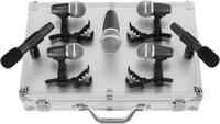 Pronomic DMS-7 Drum Schlagzeugmikrofonset - Drum Mikrofon Set mit 7 Mikrofonen...