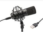 TIE Studio Condenser Mic SW USB-Studiomikrofon Kabelgebunden inkl Spinne, inkl.
