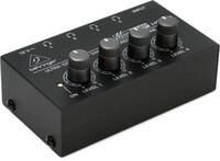 Behringer MICROAMP HA400 Ultra-Compact 4-Channel Stereo Headphone Amplifier for