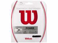 Wilson Unisex Tennissaite Synthetic Gut Power, schwarz, 12,2 Meter, 1,30 mm,
