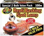 Zoo Med Repti Basking Spot Strahler f&uuml;r W&auml;rme und Licht im Terrarium, Doppelpack 2x