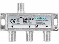 Axing BVE 30-01 3-Fach BK-Verteiler (5-1000 MHz) für Kabelfernsehen und DVB-T2...