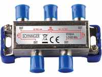 Schwaiger VTF8844241 High-End-Verteiler 4-Fach für BK- und GA-Anlagen (110 dB)