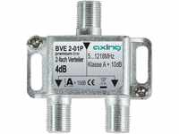 Axing BVE 2-01P 2-fach Verteiler Kabelfernsehen CATV Multimedia DVB-T2 Klasse...