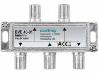 Axing BVE 40-01 4-Fach BK-Verteiler (5-1000 MHz) für Kabelfernsehen und DVB-T2...