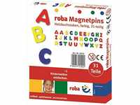 roba Magnetbuchstaben 31 teilig - ABC Buchstaben Set für Kinder - Magnetische...