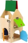 small foot Schlosshaus, aus Holz, mit Schl&ouml;ssern, Riegeln, Hebeln, Scharnieren und