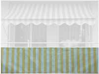 Angerer Balkonbespannung Standard 75 cm Blockstreifen gelb/weiß Länge: 8 Meter