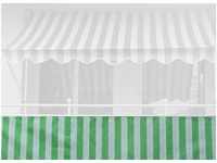 Angerer Balkonbespannung Standard 90 cm Blockstreifen grün/weiß Länge: 8...