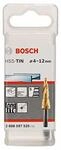 Bosch Accessories Professional Stufenbohrer HSS-TiN mit 3-Fl&auml;chen-Schaft (&Oslash; 4-12