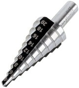 wolfcraft Stufenbohrer HSS f&uuml;r Edelstahl, Stahlbleche, NE-Metalle, Kunststoffe -