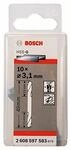 Bosch Professional Doppelendbohrer HSS-G geschliffen (10 St&uuml;ck, &Oslash; 3,1 mm),