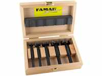 FAMAG Bormax 2.0 WS-Forstnerbohrersatz 5-teilig D=15,20,25,30,35mm im Holzkasten