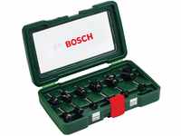 Bosch Accessories Bosch 12tlg. Hartmetall Fräser Set (für Holz, Ø-Schaft...