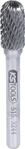 KS Tools 515.3244 HM Walzenrund-Fr&auml;sstift Form C, 10mm, Farbe