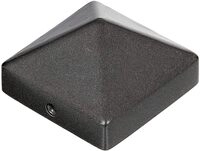 Alberts 217082 Pfostenkappe f&uuml;r Holzpfosten | hohe Form | Aluminiumguss 