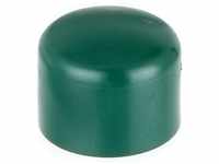 Alberts 654597 Pfostenkappe für runde Metallpfosten | Kunststoff, grün | für