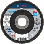 Bosch 1x PRO Metal X571 F&auml;cherschleifscheibe, abgewinkelte Ausf&uuml;hrung, Fiber,...
