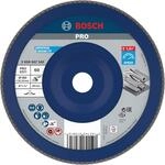 Bosch 1x PRO Metal X571 F&auml;cherschleifscheibe, gerade Ausf&uuml;hrung, Kunststoff, f&uuml;r