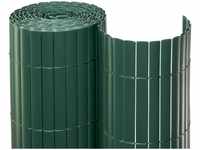 NOOR Sichtschutzmatte PVC 1,80 x 10m in grün I Wasserdichter Sichtschutz aus