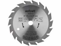 wolfcraft 6355000 | Handkreissägeblatt HM | Serie grün | 18 Zähne | ø127mm