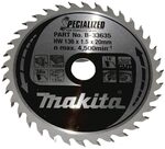 Makita B-33635 Specialized S&auml;geblatt 136x20mm, 36 Z&auml;hne, 136 x 20mm