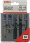 Bosch Accessories Professional Zubeh&ouml;r 2607010148 10tlg. Stichs&auml;geblatt-Set Holz