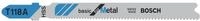 Bosch 3x T 118 A Basic for Metal Stichs&auml;geblatt (f&uuml;r Stahlbleche, Stahlbleche,