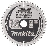 Makita Specialized Saegeblatt, 136 x 20 mm, 48Z, B-33825