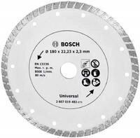 Bosch Home and Garden Diamanttrennscheibe Turbo, 180 mm, 2607019482