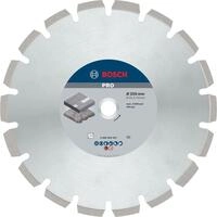 Bosch 1x PRO Asphalt Diamanttrennscheiben f&uuml;r 25,4‑mm-Bohrung und Tisch‑...