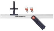 kwb LINE-MASTER Pr&auml;zisionslineal 800 mm - Set mit F&uuml;hrungsschiene, Winkelanschlag,