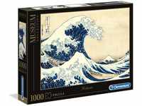 Clementoni 39378 Hokusai – Die große Welle – Puzzle 1000 Teile, Museum