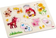 HABA 303183 - Greifpuzzle Oma Lenis Tiere, Holzspielzeug ab 12 Monaten,...