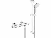 Grohe 34151004 Grohtherm 1000 Thermostat-Brausebatterie Set DN 15 mit...