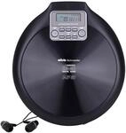 Silva Schneider Tragbarer CD-Player, CD-R, CD-RW, MP3 F&uuml;hlbare Tasten Aluminium