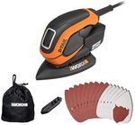 WORX WX648 Schleifer 65W, 230V &ndash; Ergonomischer Handschleifer zum Schleifen auch an