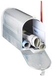 Relaxdays Amerikanischer Briefkasten, Aluminium, Original US Mailbox, Fahne,