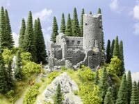 NOCH&reg; Burgruine, mit mittelalterlichen Details, 20 x 16,3 x 16,5 cm f&uuml;r die