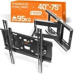 RICOO R23-S TV Wandhalterung Schwenkbar f&uuml;r 40-75 Zoll Fernseher Halterung Neigbar