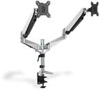 DIGITUS Monitorhalterung - Klemme & Gasdruckfeder - 2 Monitore - Bis 27 Zoll - Bis 2x