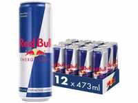 Red Bull Energy Drink, 12 x 473 ml, Dosen Getränke 12er Palette, OHNE PFAND
