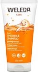 WELEDA Bio Kids 2in1 Shower & Shampoo Fruchtige Orange, Naturkosmetik Duschgel und