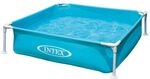 Intex 57173NP - Mini Frame Pool Blau, Stahl und PVC, Blau, 122x122x30 cm